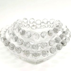 Vintage imperial glass candlewick 3-piece nesting dishes.